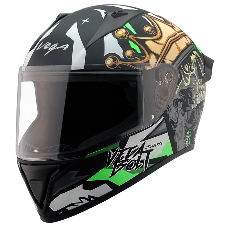 VEGA BOLT SUPERHERO DULL BLACK NEON YELLOW M/V (L)
