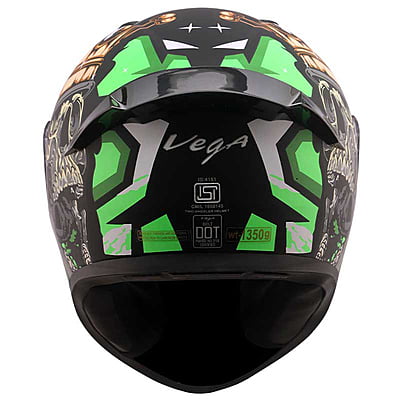 VEGA BOLT SUPERHERO DULL BLACK NEON YELLOW M/V (L)