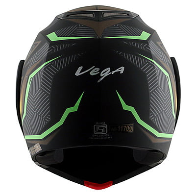 VEGA BOLT CROWN MEN DULL BLACK NEON GREEN M/V (L)