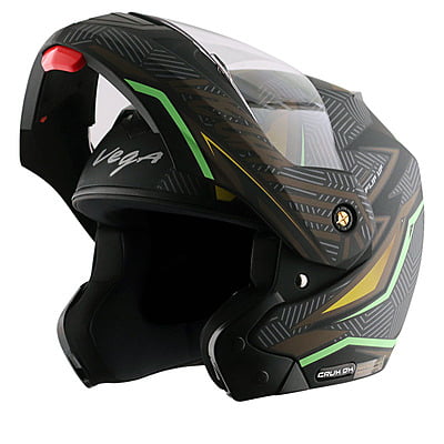 VEGA BOLT CROWN MEN DULL BLACK NEON GREEN M/V (L)