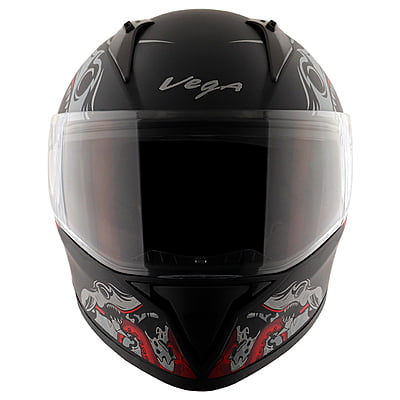 VEGA BOLT OCTOPUS DULL BLACK RED M/V (M)
