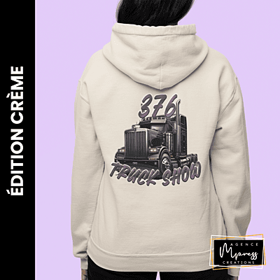 Hoodie Beige - 376 Truck show Hoodie Beige - 376 Truck show