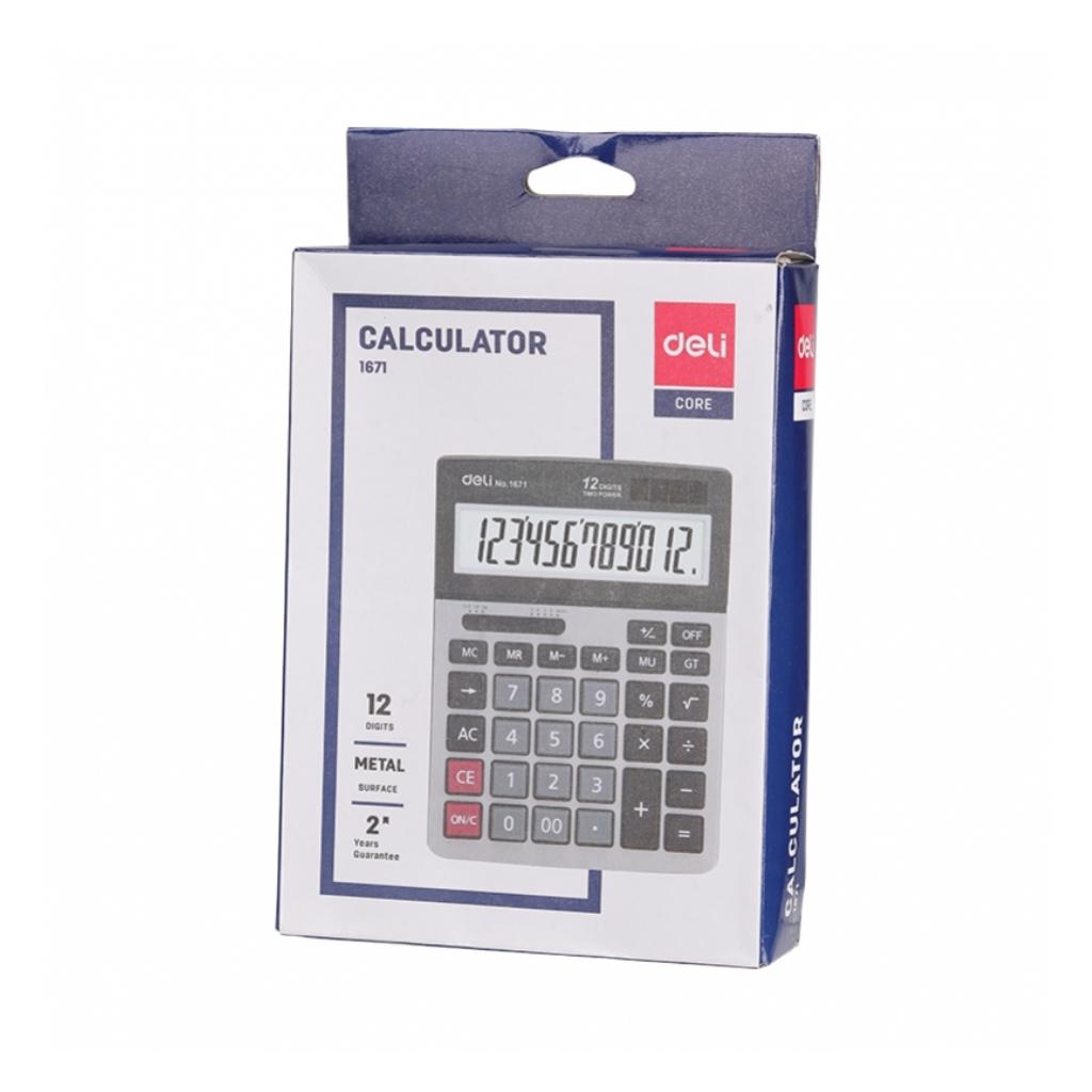 DELI CORE 1671 CALCULATOR 12 DIGITS DELI CORE 1671 CALCULATOR 12 DIGITS