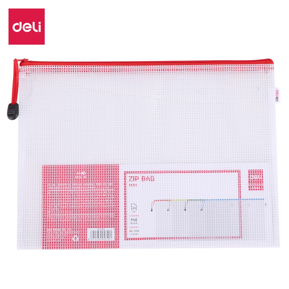 DELI E5654 CLASSIC A4 ZIP BAG - MESH TYPE DELI E5654 CLASSIC A4 ZIP BAG - MESH TYPE