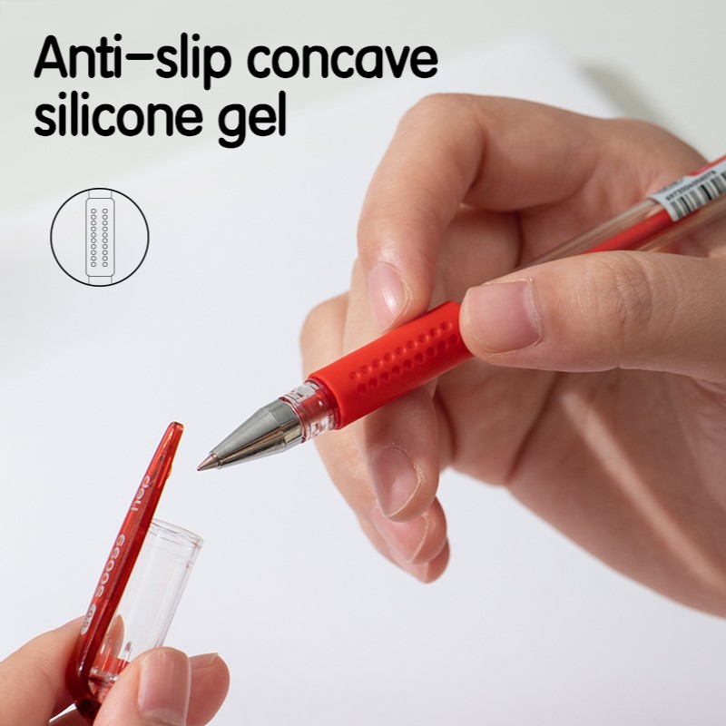 DELI 6600S GEL PEN 0.5MM - RED DELI 6600S GEL PEN 0.5MM - RED