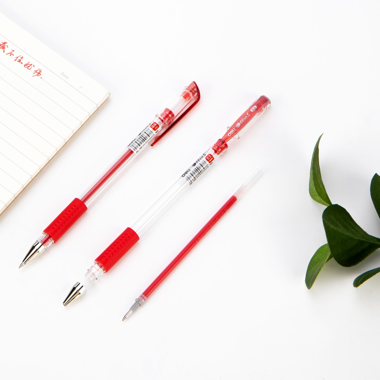 DELI 6600S GEL PEN 0.5MM - RED DELI 6600S GEL PEN 0.5MM - RED