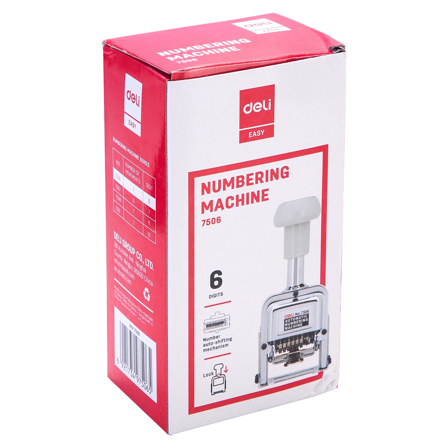 DELI 7506 STEEL NUMBERING MACHINE 6 DGT