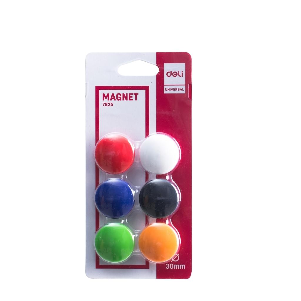 DELI E7825 MAGNETS 30MM ASST CARD/6s DELI E7825 MAGNETS 30MM ASST CARD/6s