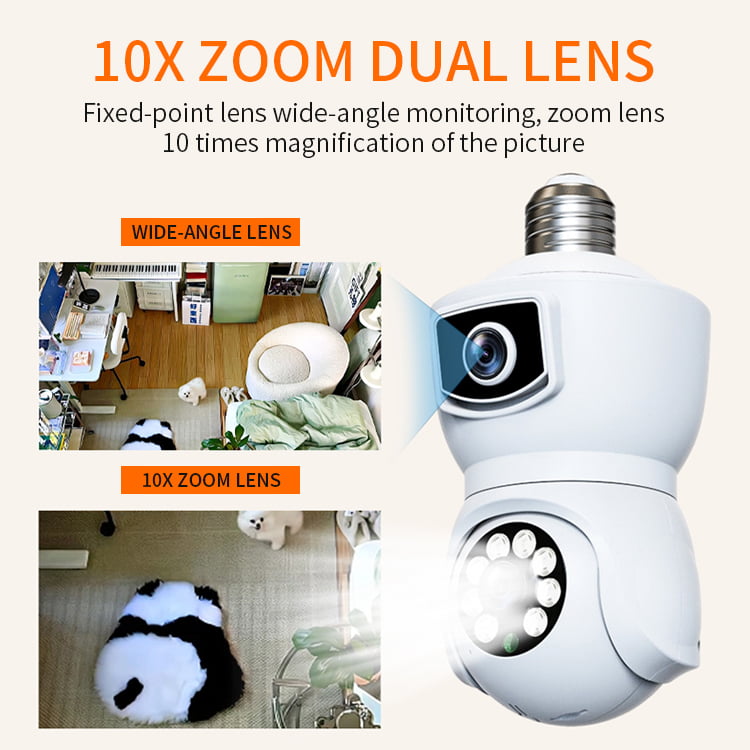 Dual Lens PTZ Camera Bulb Dual Lens PTZ Camera Bulb