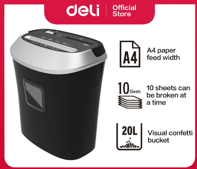 DELI E9948 CROSS-CUT PAPER SHREDDER DELI E9948 CROSS-CUT PAPER SHREDDER
