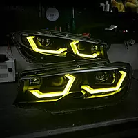 BMW G20 3 Series CSL Yellow Ikon Headlight Retrofit (2019–2022 Non-Laser LED)