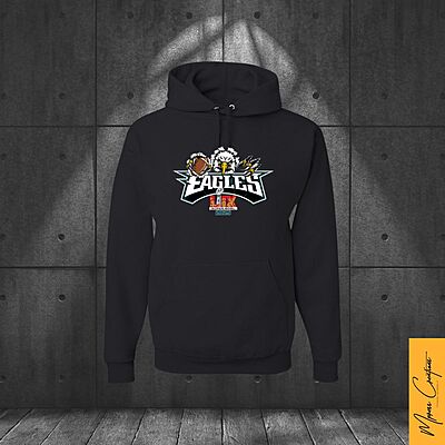 Hoodie noir - Eagles LIX
