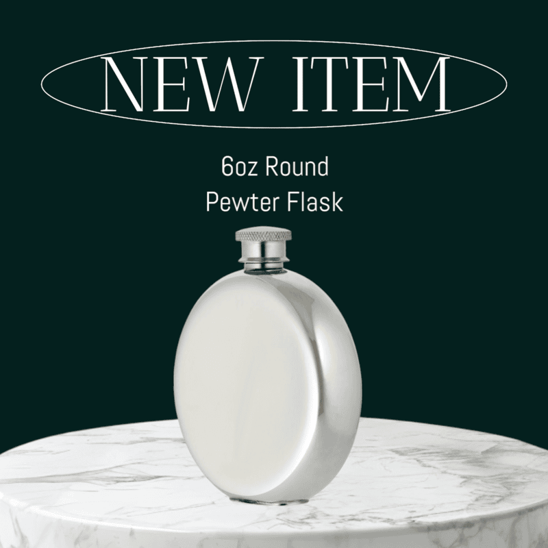 Spirit Flask Traditional Round Shape Plain, 6 oz, English Pewter. SKU #: EB31006/P. Spirit Flask Traditional Round Shape Plain, 6 oz, English Pewter. SKU #: EB31006/P.