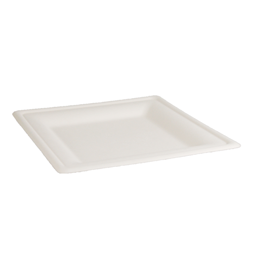 Plate Square Natural Fibre Natural 200mm Ctn 500