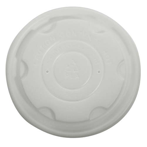 Round Lid Pla To Suit 8 Oz Heavyboard Soup Cup Opaque 92mm Ctn 1000