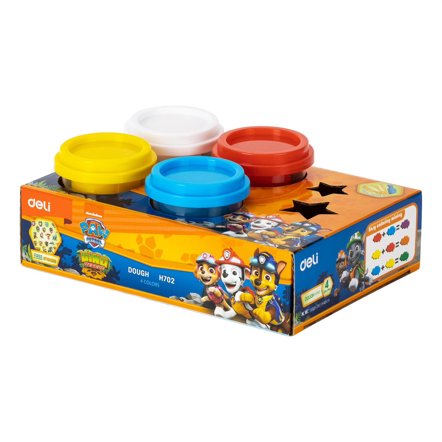 DELI EH702 PLASTICINE DOUGHT IT 4 COLORS