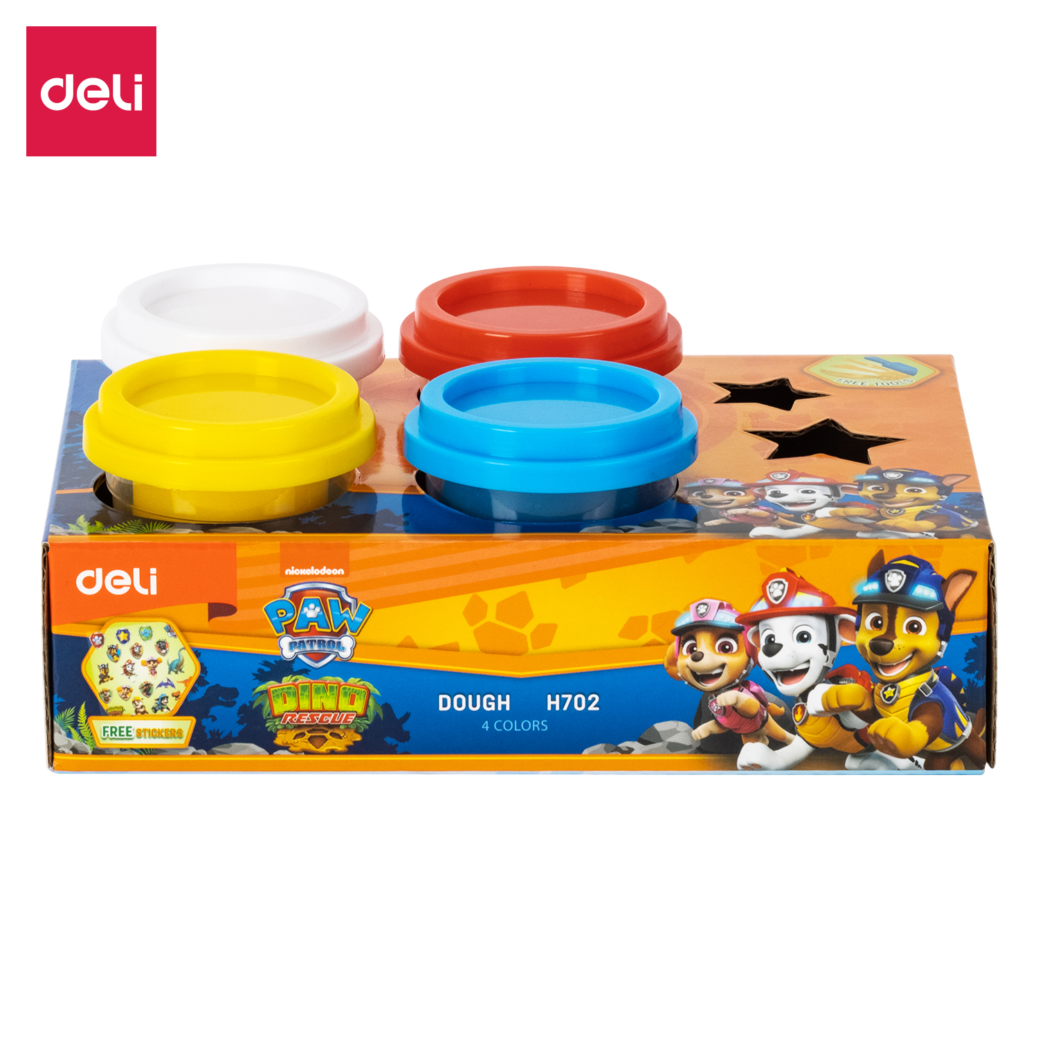 DELI EH702 PLASTICINE DOUGHT IT 4 COLORS