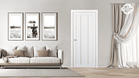 UNIDOORS Internal Door EL02 White UNIDOORS Internal Door EL02 White