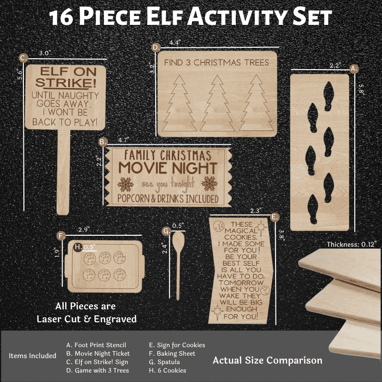 Elf Prop Set, 16 Piece Set