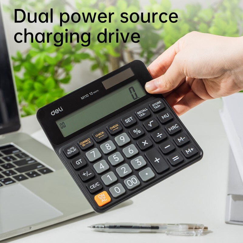 DELI SMART EM110 120-CHECK TAX CALCULATOR 12-DIGIT DELI SMART EM110 120-CHECK TAX CALCULATOR 12-DIGIT