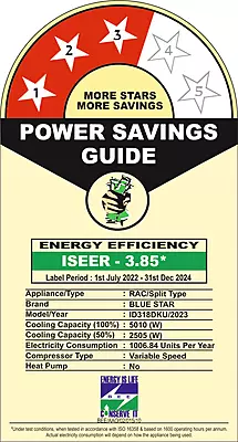 Energy-efficient cooling with the Blue Star Inverter Split AC - 1.5 Ton 3 Star. Energy-efficient cooling with the Blue Star Inverter Split AC - 1.5 Ton 3 Star.