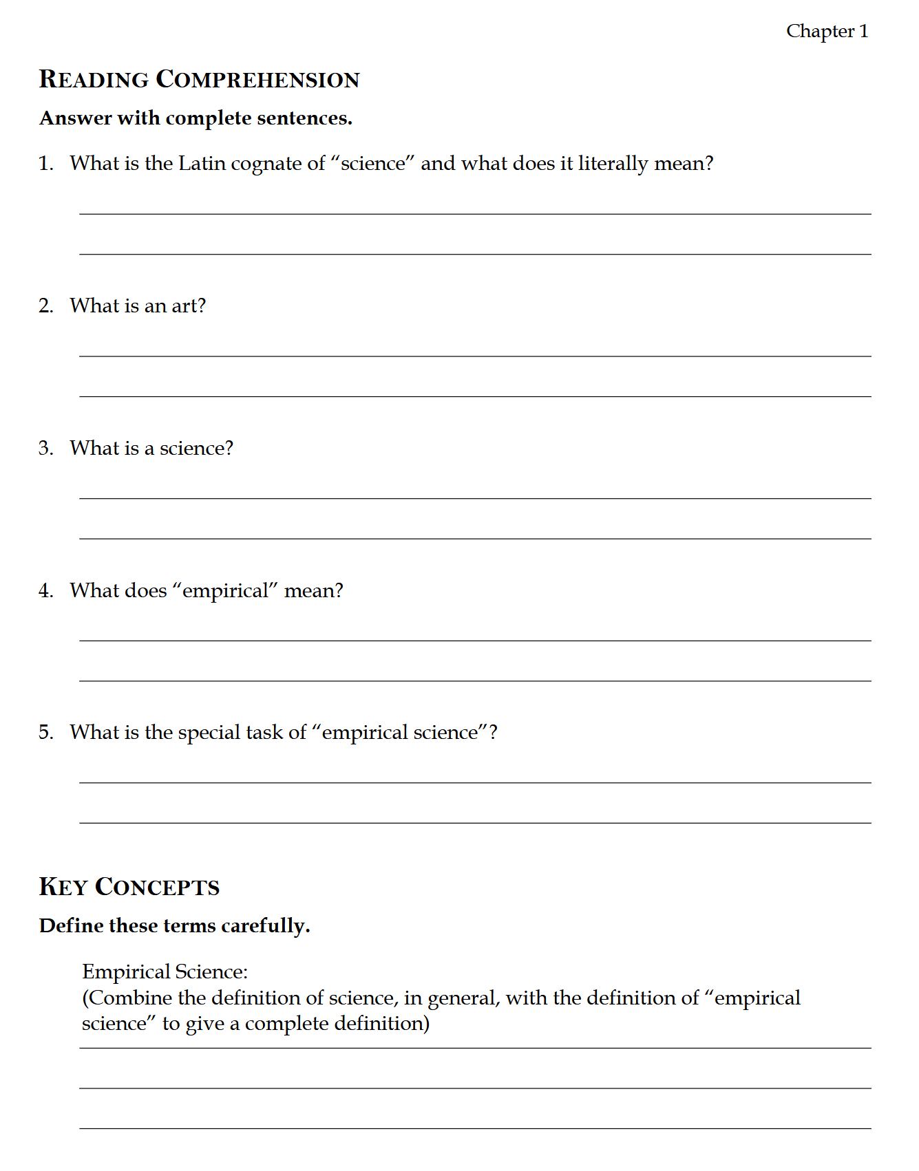 Introduction to Life Science Workbook