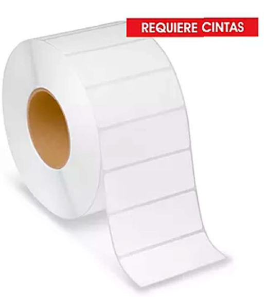 ETIQUETA BLANCA 2 1/2 X 1" C/5100 PZAS