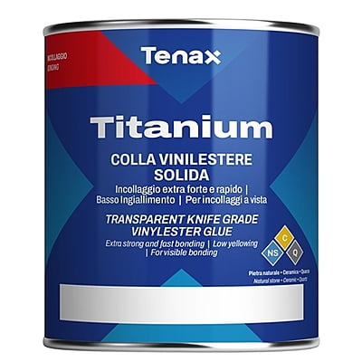 Tenax Titanium Vinyl Knife Grade Adhesive - Extra Clear, 1 Quart Tenax Titanium Vinyl Knife Grade Adhesive - Extra Clear, 1 Quart