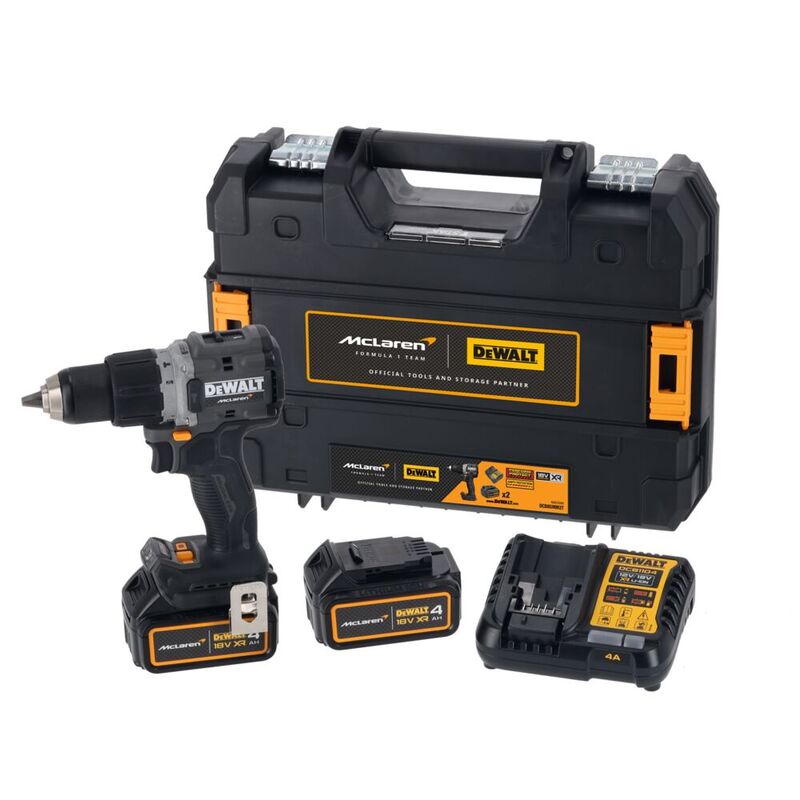 DCD85MM2T DEWALT x McLaren F1 Team 18V XR Brushless Hammer Drill Driver