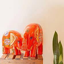 Handcrafted Wooden Elephant Idol Handcrafted Wooden Elephant Idol