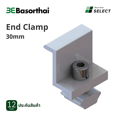 D03 - Basor End Clamp 30mm AL6005-T5