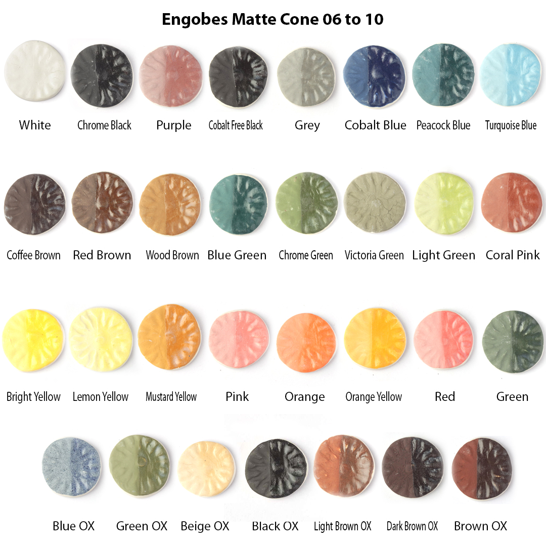 Sara Engobes Matte Chrome Black ENG02 - 250g