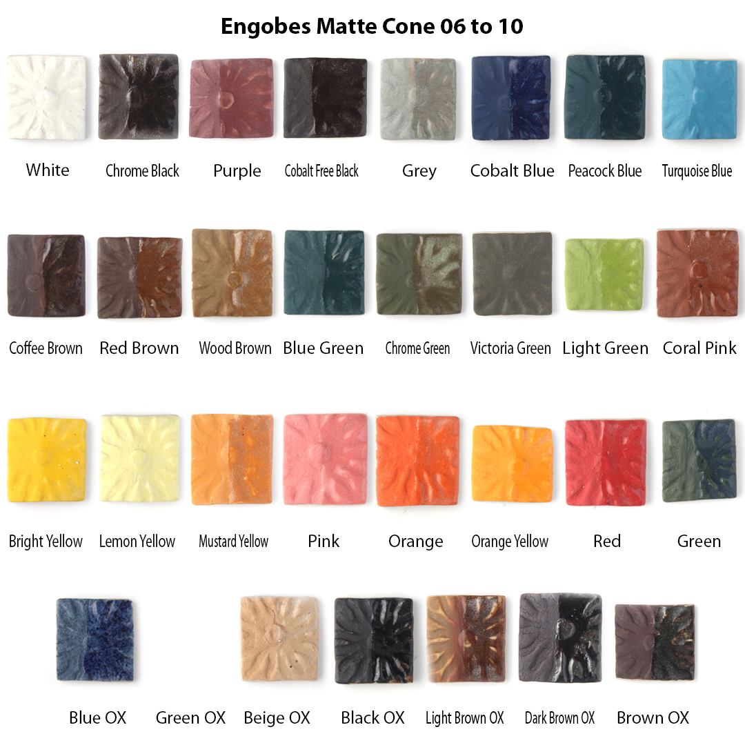 Sara Engobes Matte Chrome Black ENG02 - 250g
