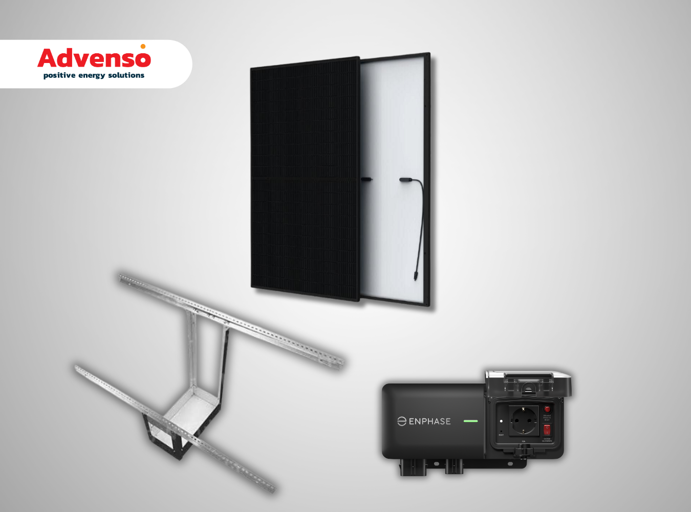 2 Stekkerpanelen met Enphase omvormer – Tuinopstelling