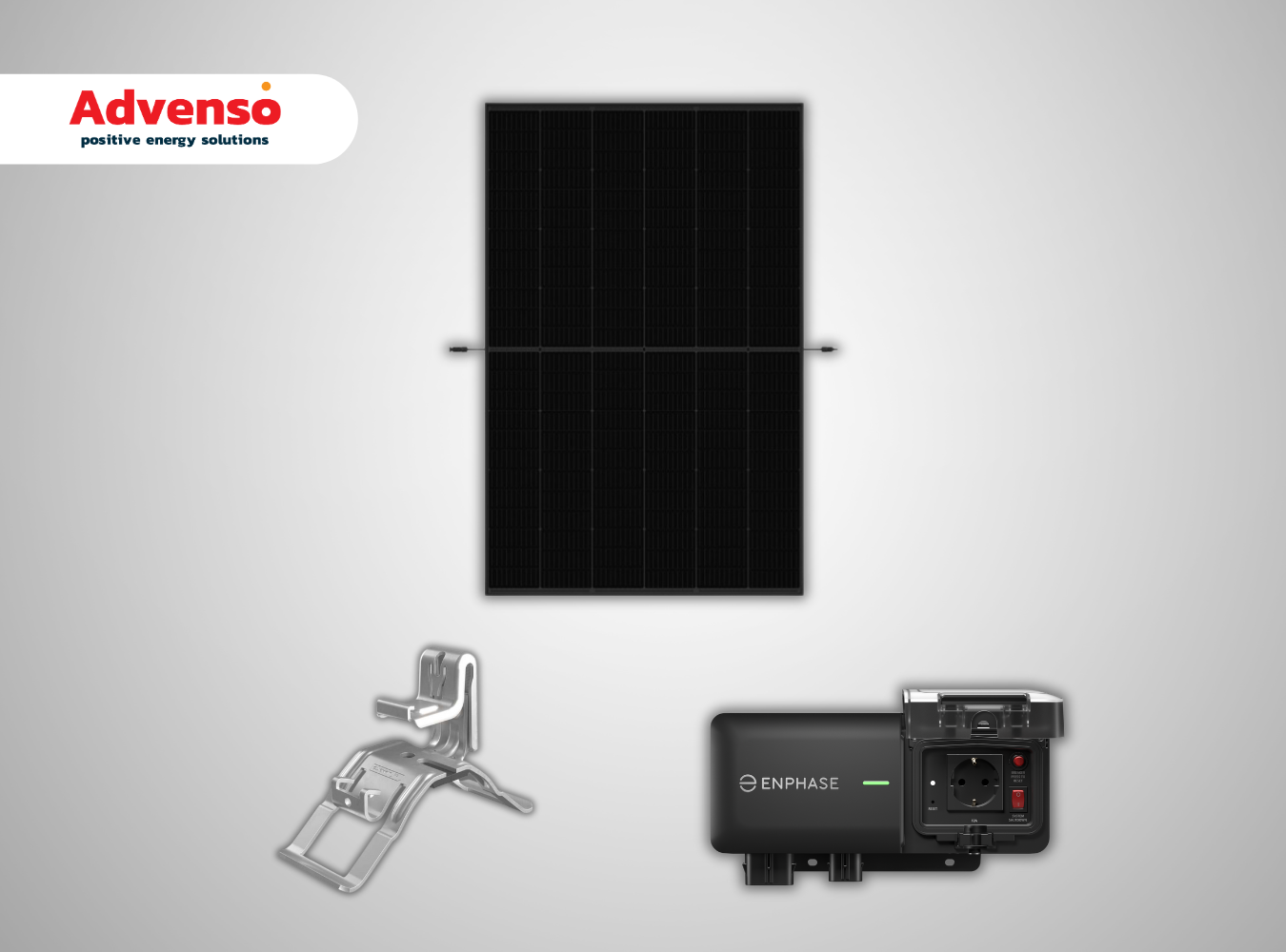 1 Stekkerpaneel met Enphase omvormer - Golfplaten