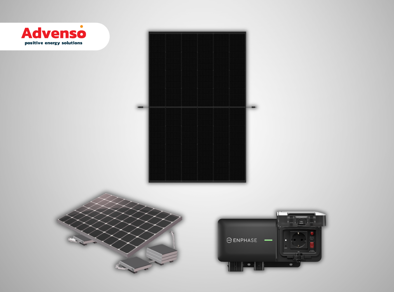 1 Stekkerpaneel met Enphase omvormer – Plat dak