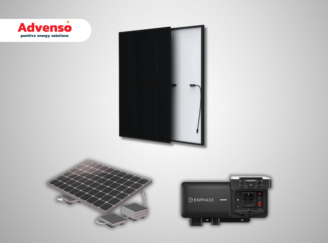 2 Stekkerpanelen met Enphase omvormer – Plat dak