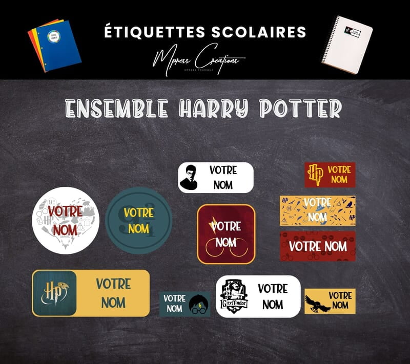 Étiquettes thématique Harry Potter Étiquettes thématique Harry Potter
