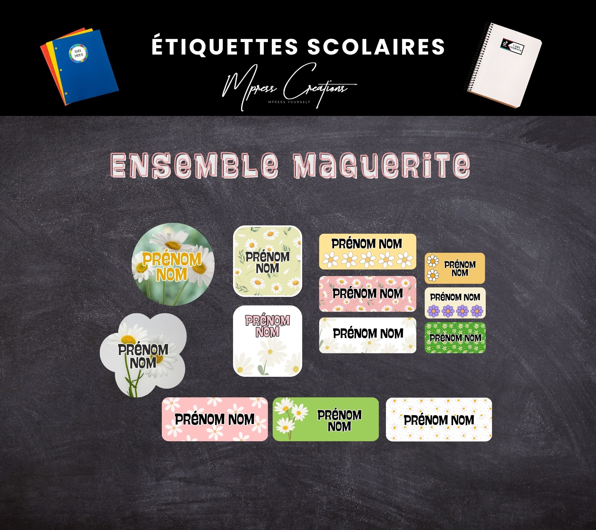 Étiquettes thématique Maguerite