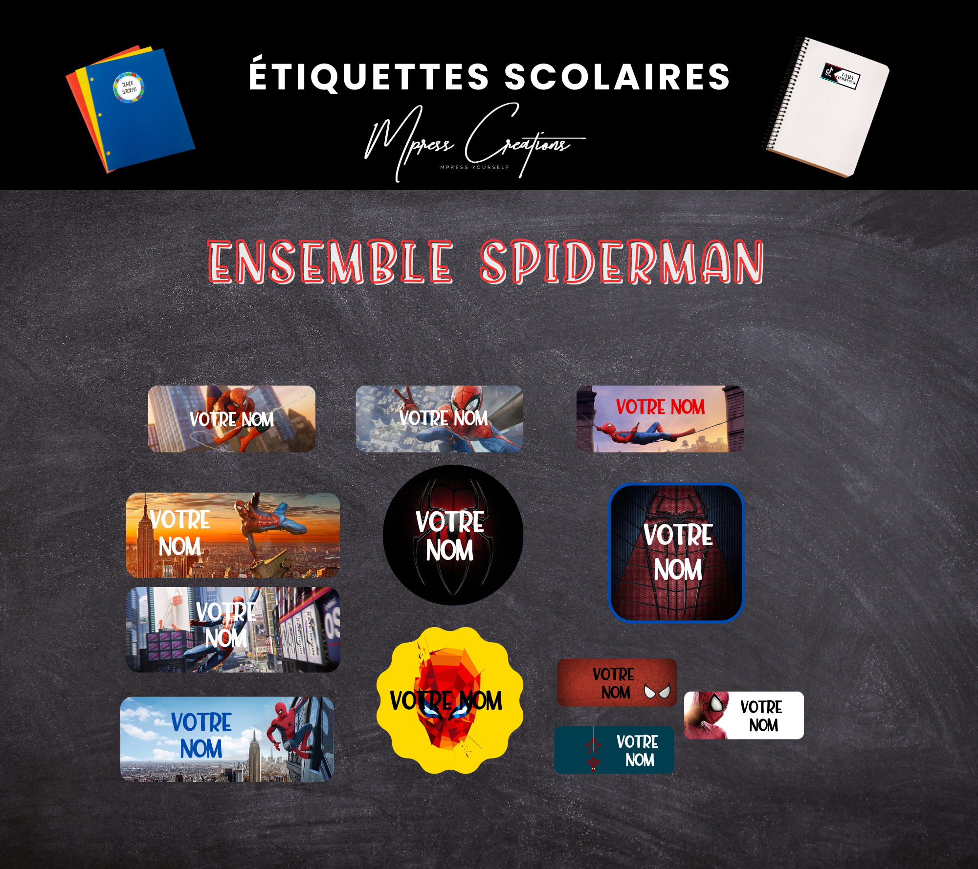 Étiquettes thématique Spiderman