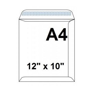 ENVELOPE-A4 12x10 WHITE 100gsm