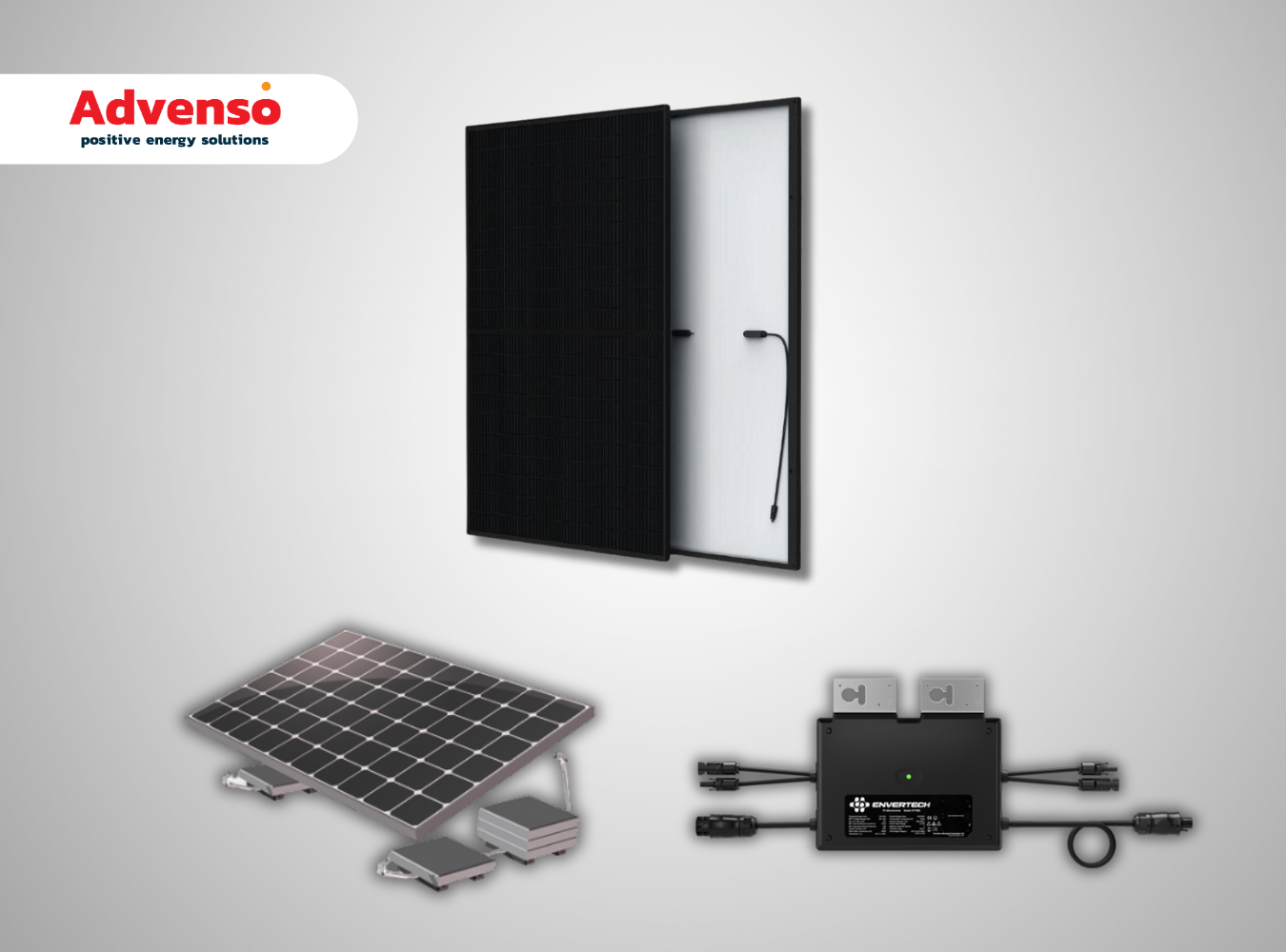 2 Stekkerpanelen met Envertech omvormer – Plat dak
