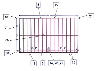 12' x 20' Deck Substructure Metal Frame Kit (Fortress Evolution) 12' x 20' Deck Substructure Metal Frame Kit (Fortress Evolution)
