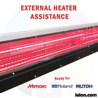 Tron Drying Heater assistance for Roland, Mimaki and Mutoh printers Tron Drying Heater assistance for Roland, Mimaki and Mutoh printers