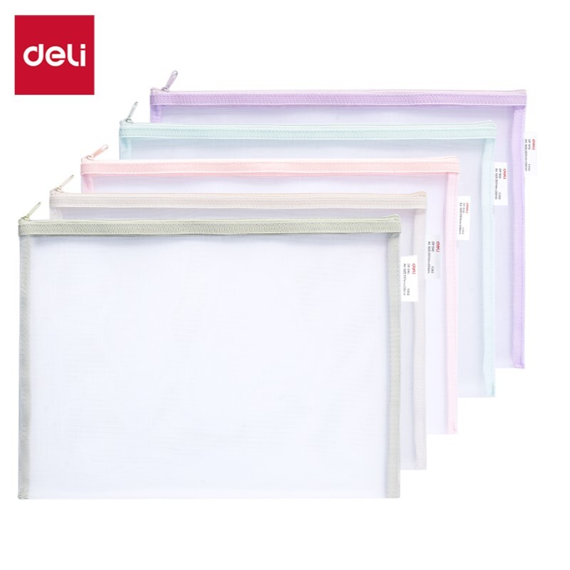 DELI F282 POLYESTER MESH 0.33MM ZIP BAG A4 DELI F282 POLYESTER MESH 0.33MM ZIP BAG A4