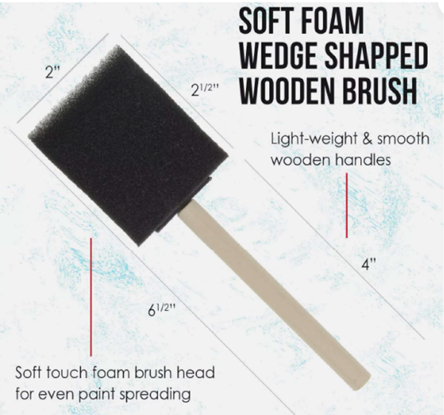 FOAM BRUSH 2´´ CON 20 PZAS