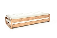 Wooden Sofa Cum Bed with Pull-Out Trundle – Space-Saving Daybed for Home & Guests Wooden Sofa Cum Bed with Pull-Out Trundle – Space-Saving Daybed for Home & Guests