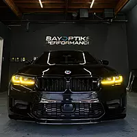 LCI F90 M5 & G30 5 Series CS Yellow DRL Headlight Upgrade (2021–2023 | Laser Headlights Only)