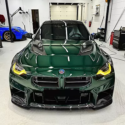 BMW G87 M2 Alpha-N Style Dry Carbon Fiber Front Grille (2023-2024)