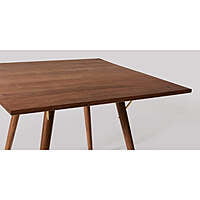 ROMA SQUARE DINING TABLE IN WALUT FINISH ROMA SQUARE DINING TABLE IN WALUT FINISH